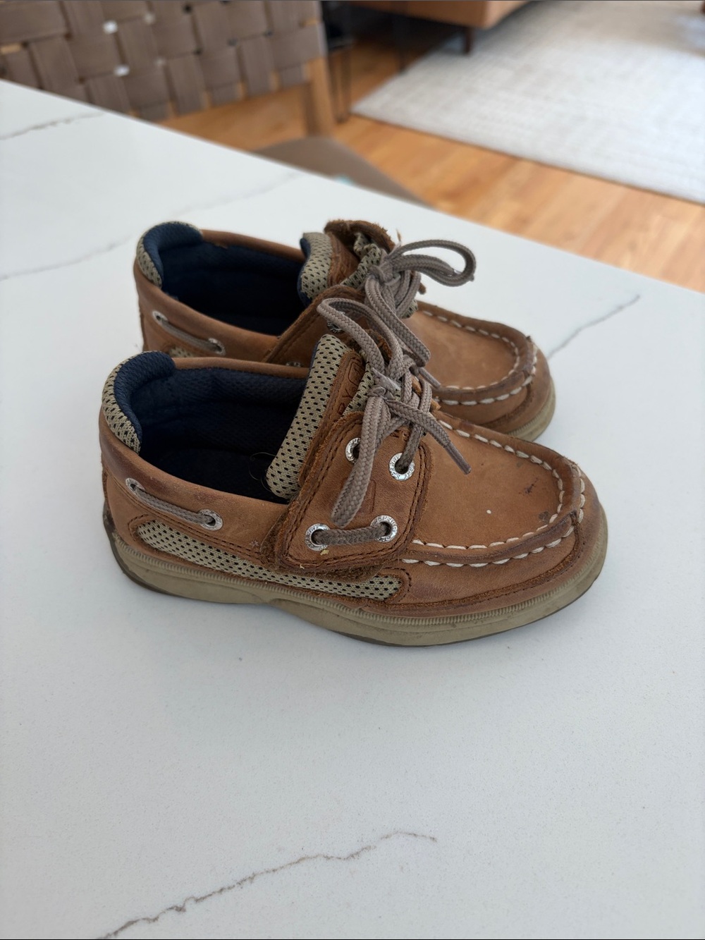 Toddler leather sperry topsiders